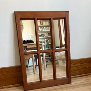 Vintage wooden mirror